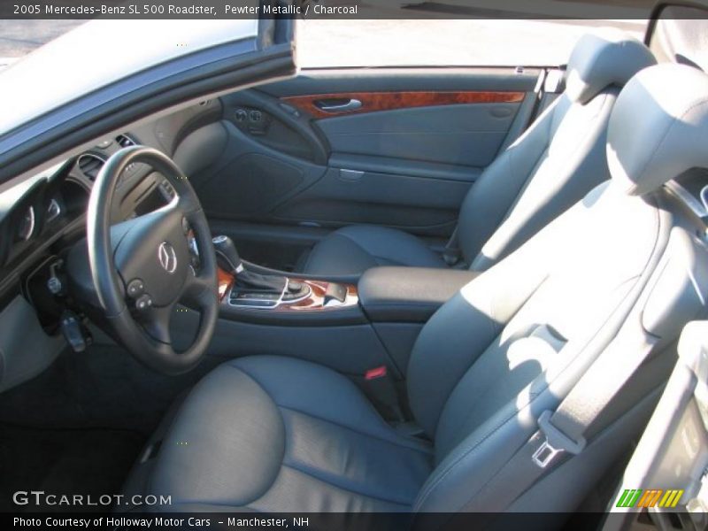 Pewter Metallic / Charcoal 2005 Mercedes-Benz SL 500 Roadster