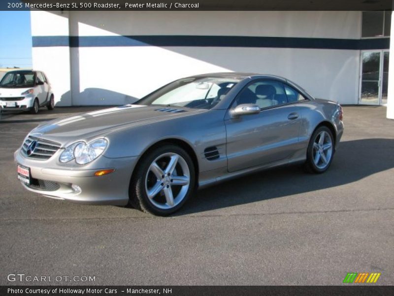 Pewter Metallic / Charcoal 2005 Mercedes-Benz SL 500 Roadster