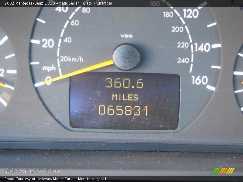 Black / Charcoal 2002 Mercedes-Benz E 320 4Matic Sedan