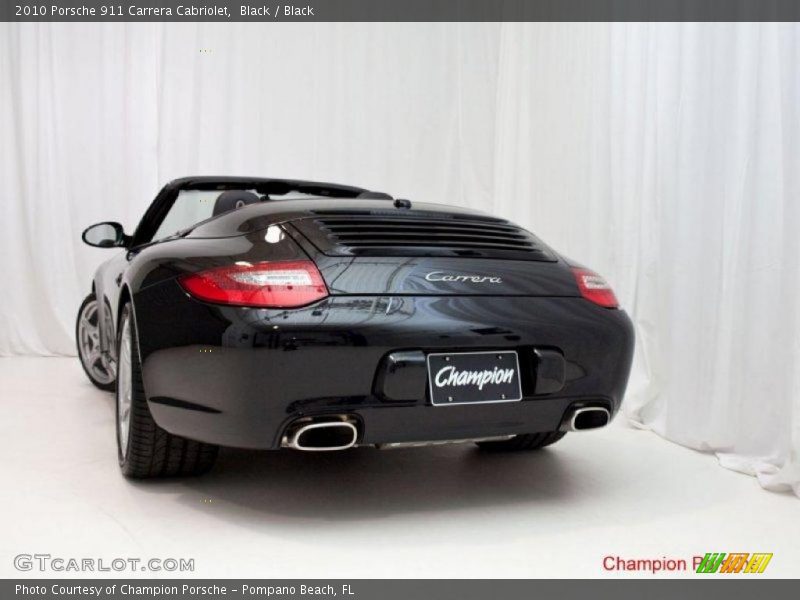 Black / Black 2010 Porsche 911 Carrera Cabriolet