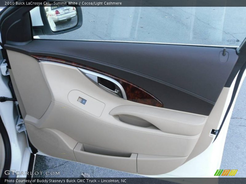 Summit White / Cocoa/Light Cashmere 2010 Buick LaCrosse CXL