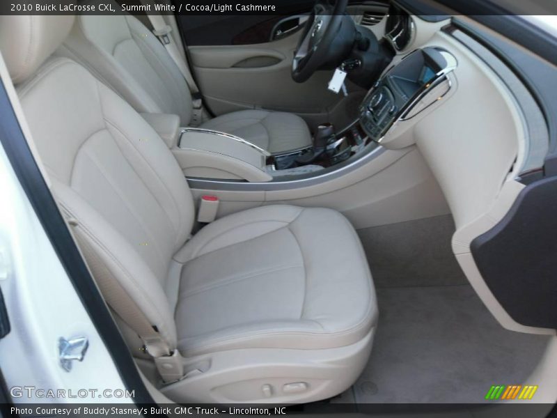 Summit White / Cocoa/Light Cashmere 2010 Buick LaCrosse CXL