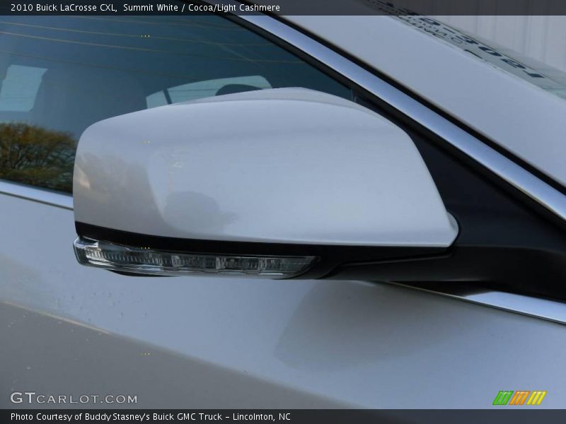 Summit White / Cocoa/Light Cashmere 2010 Buick LaCrosse CXL