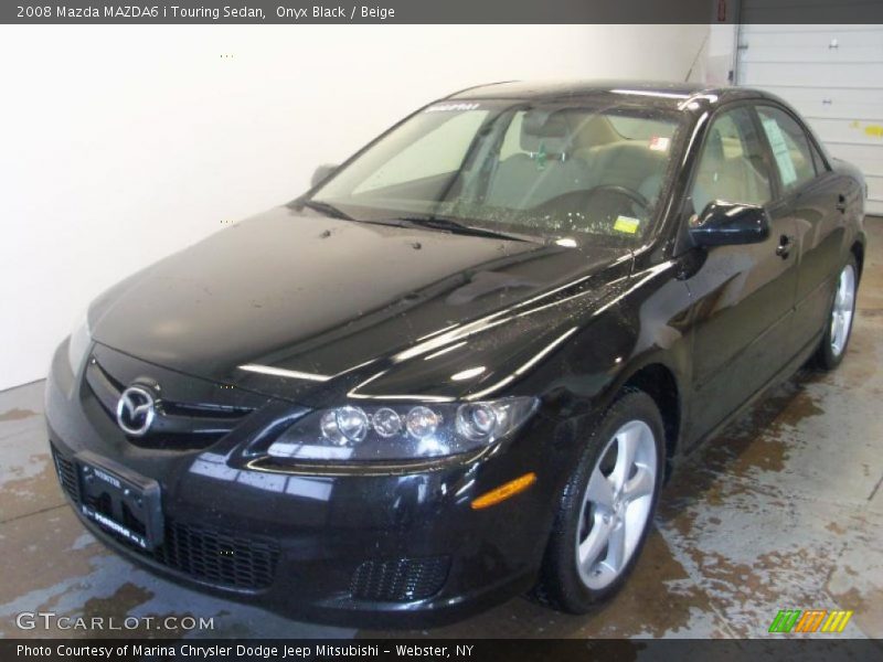 Onyx Black / Beige 2008 Mazda MAZDA6 i Touring Sedan