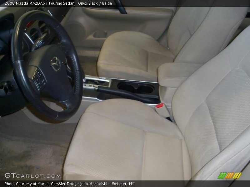 Onyx Black / Beige 2008 Mazda MAZDA6 i Touring Sedan