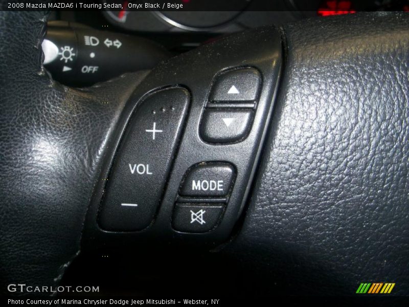 Onyx Black / Beige 2008 Mazda MAZDA6 i Touring Sedan