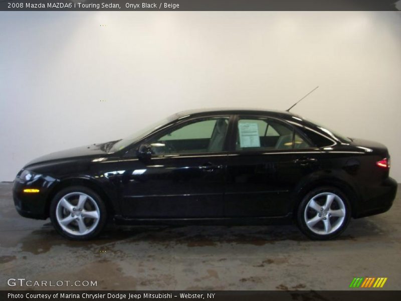 Onyx Black / Beige 2008 Mazda MAZDA6 i Touring Sedan