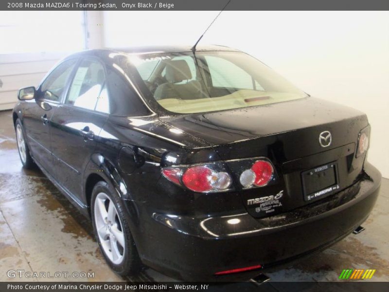 Onyx Black / Beige 2008 Mazda MAZDA6 i Touring Sedan