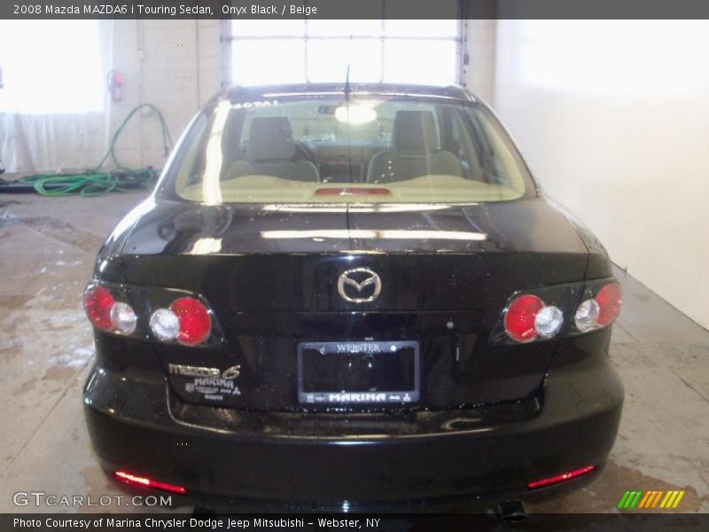 Onyx Black / Beige 2008 Mazda MAZDA6 i Touring Sedan