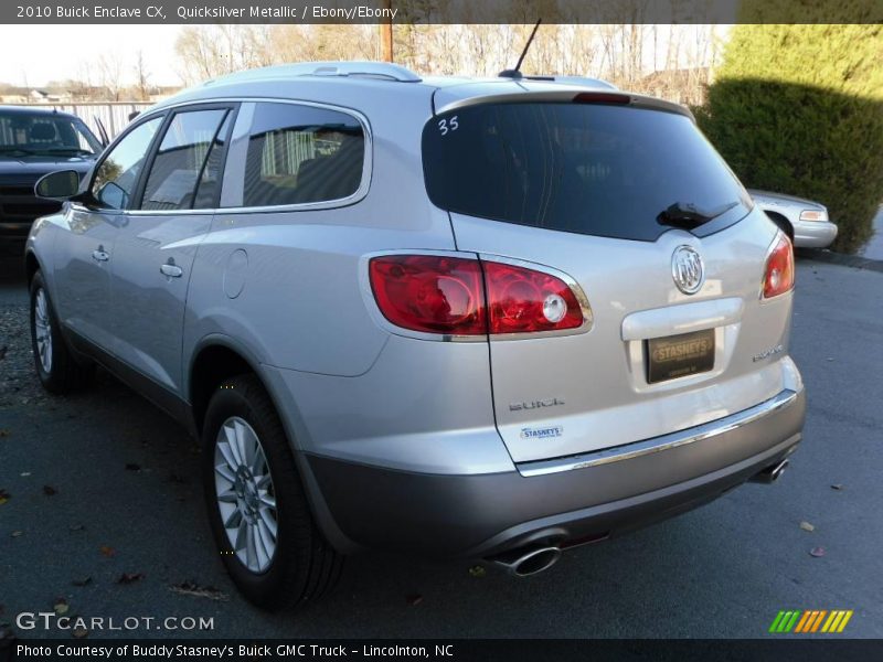 Quicksilver Metallic / Ebony/Ebony 2010 Buick Enclave CX