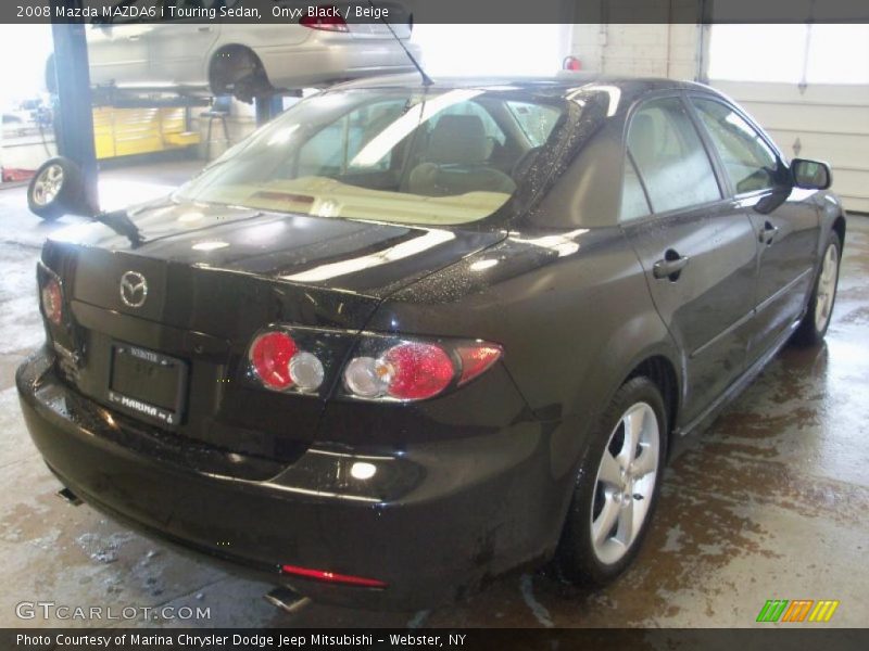 Onyx Black / Beige 2008 Mazda MAZDA6 i Touring Sedan