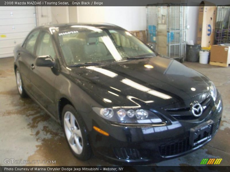 Onyx Black / Beige 2008 Mazda MAZDA6 i Touring Sedan