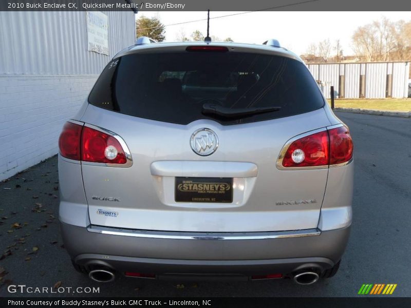 Quicksilver Metallic / Ebony/Ebony 2010 Buick Enclave CX