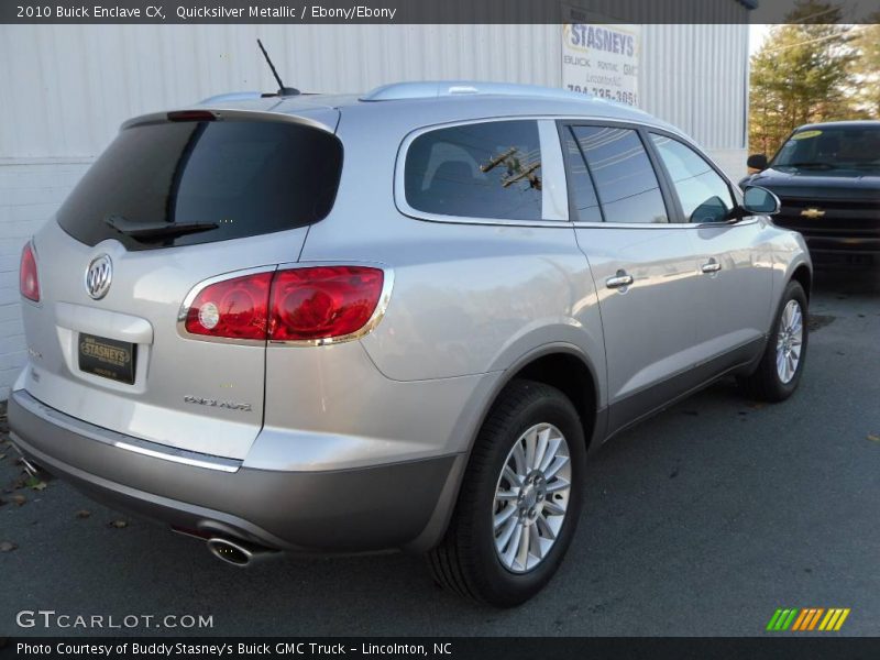 Quicksilver Metallic / Ebony/Ebony 2010 Buick Enclave CX