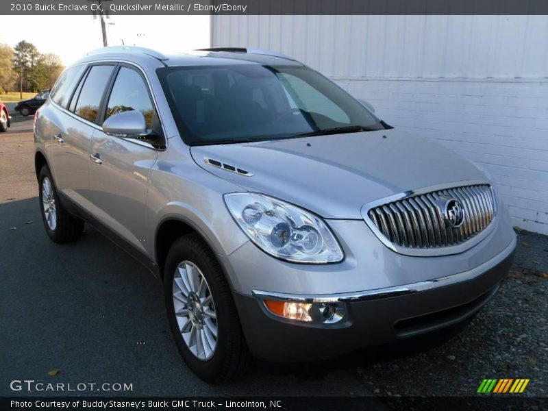 Quicksilver Metallic / Ebony/Ebony 2010 Buick Enclave CX