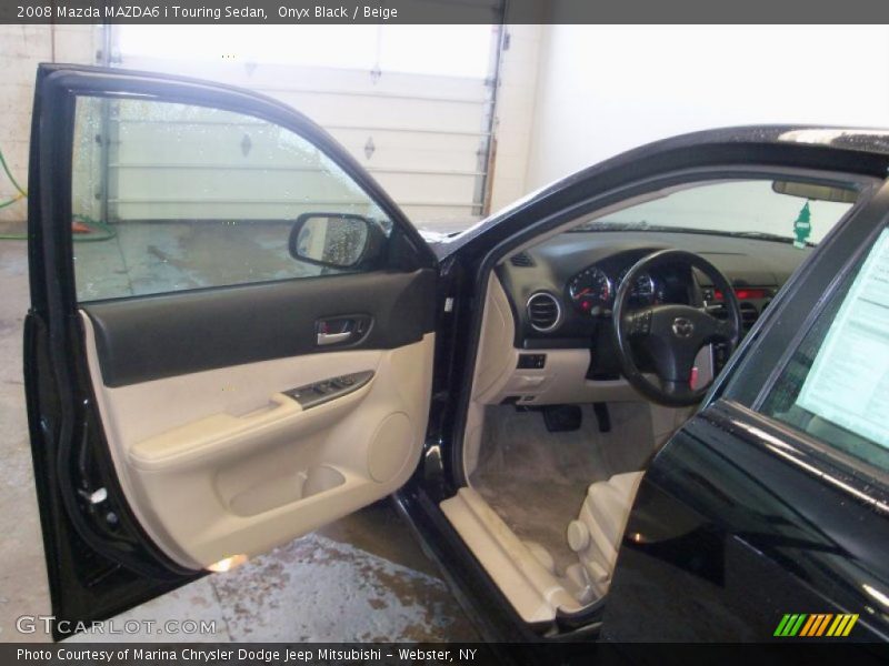 Onyx Black / Beige 2008 Mazda MAZDA6 i Touring Sedan