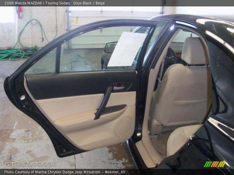 Onyx Black / Beige 2008 Mazda MAZDA6 i Touring Sedan