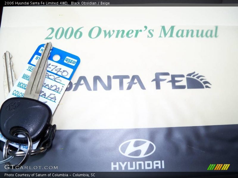 Black Obsidian / Beige 2006 Hyundai Santa Fe Limited 4WD