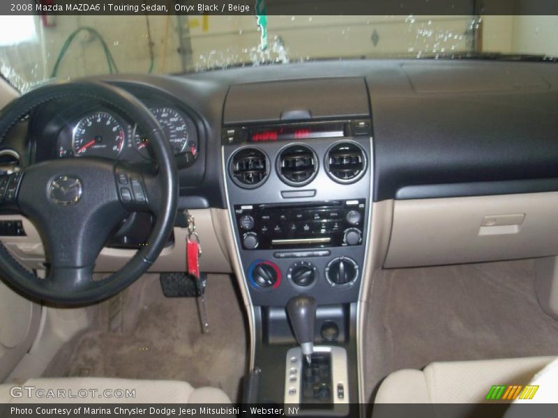 Onyx Black / Beige 2008 Mazda MAZDA6 i Touring Sedan