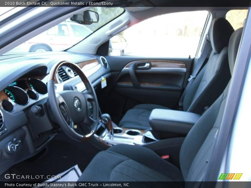 Quicksilver Metallic / Ebony/Ebony 2010 Buick Enclave CX