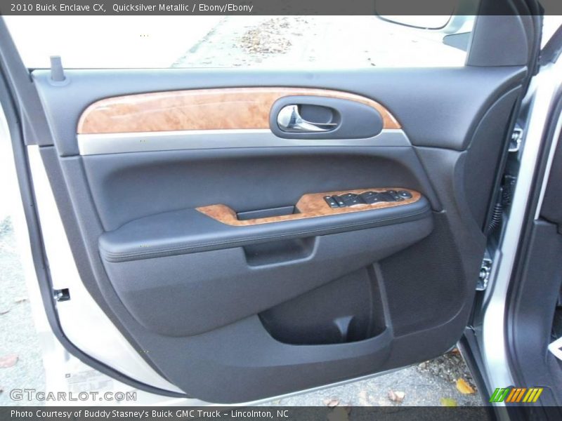 Quicksilver Metallic / Ebony/Ebony 2010 Buick Enclave CX