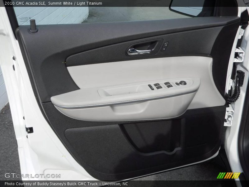 Summit White / Light Titanium 2010 GMC Acadia SLE