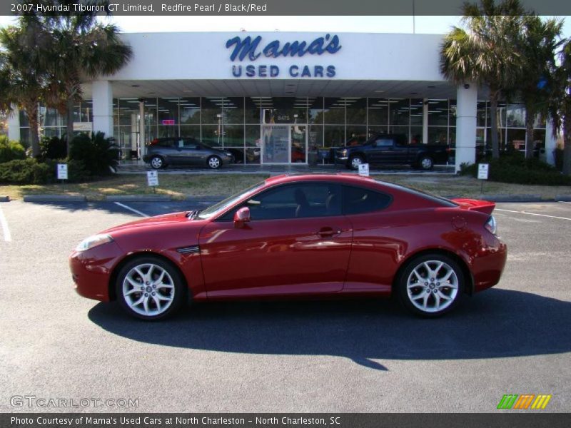 Redfire Pearl / Black/Red 2007 Hyundai Tiburon GT Limited