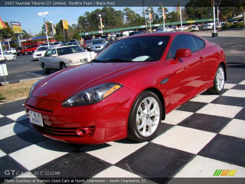 Redfire Pearl / Black/Red 2007 Hyundai Tiburon GT Limited