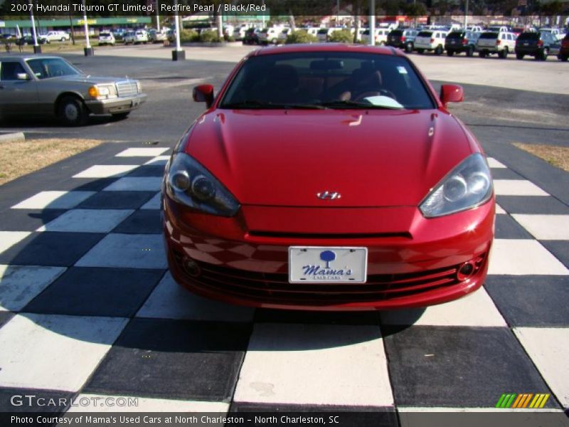 Redfire Pearl / Black/Red 2007 Hyundai Tiburon GT Limited