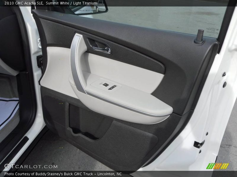 Summit White / Light Titanium 2010 GMC Acadia SLE