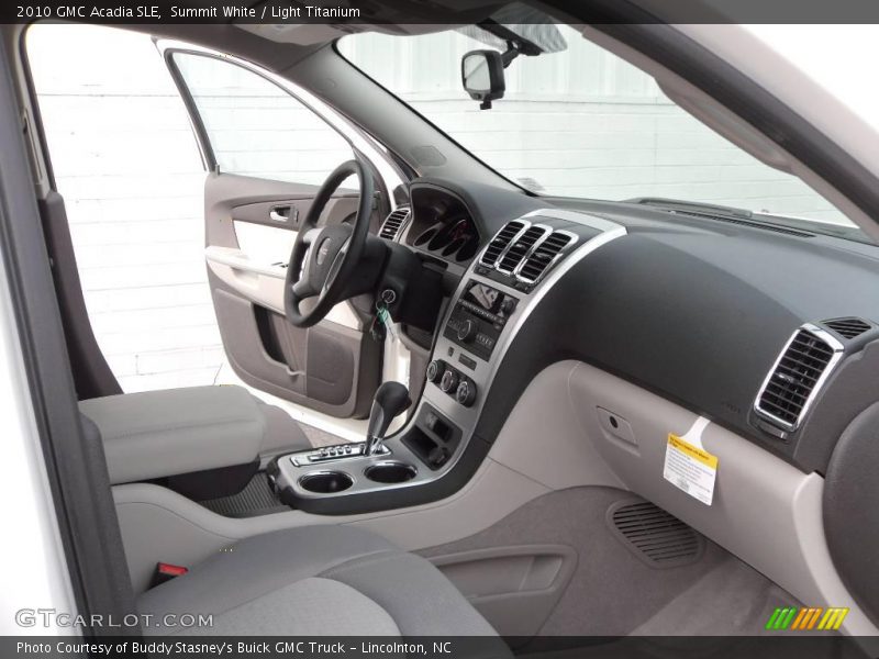 Summit White / Light Titanium 2010 GMC Acadia SLE