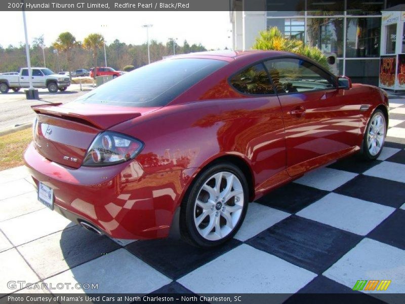 Redfire Pearl / Black/Red 2007 Hyundai Tiburon GT Limited