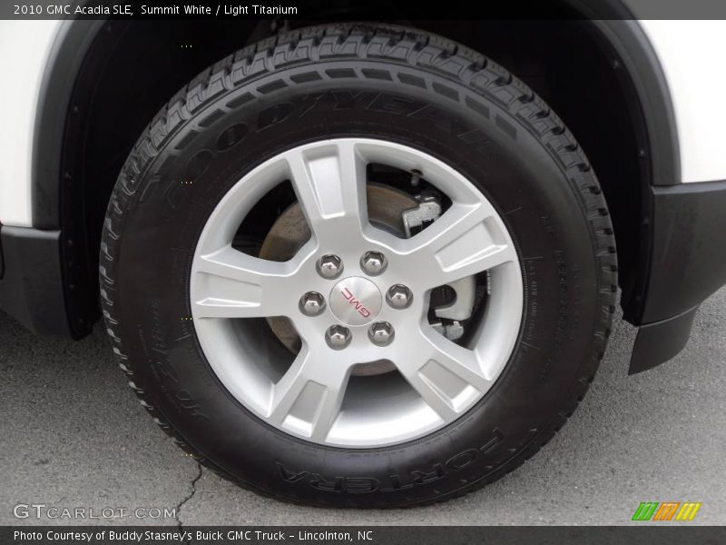 Summit White / Light Titanium 2010 GMC Acadia SLE