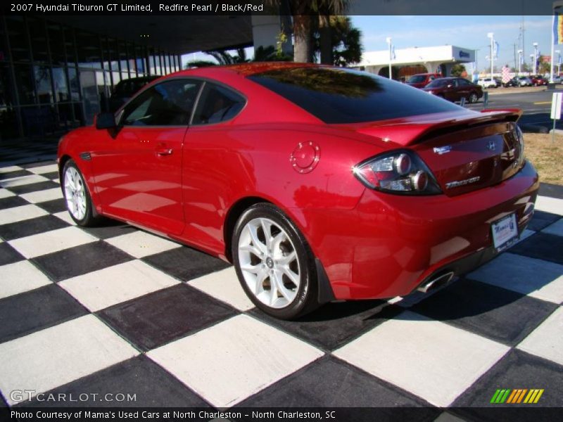 Redfire Pearl / Black/Red 2007 Hyundai Tiburon GT Limited