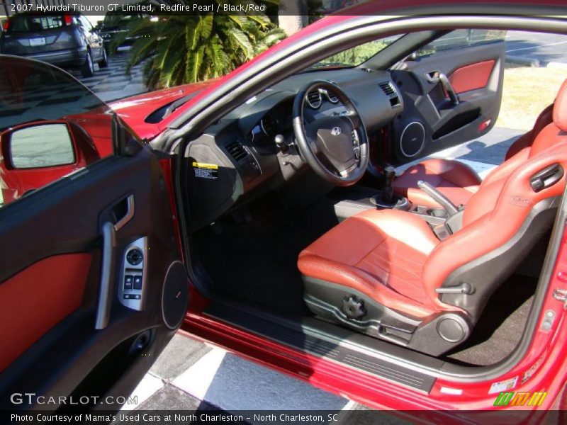 Redfire Pearl / Black/Red 2007 Hyundai Tiburon GT Limited