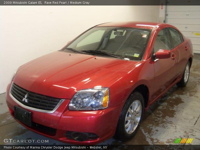 Rave Red Pearl / Medium Gray 2009 Mitsubishi Galant ES