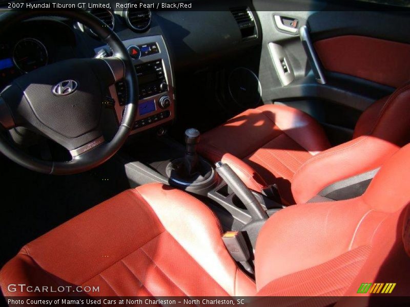 Redfire Pearl / Black/Red 2007 Hyundai Tiburon GT Limited