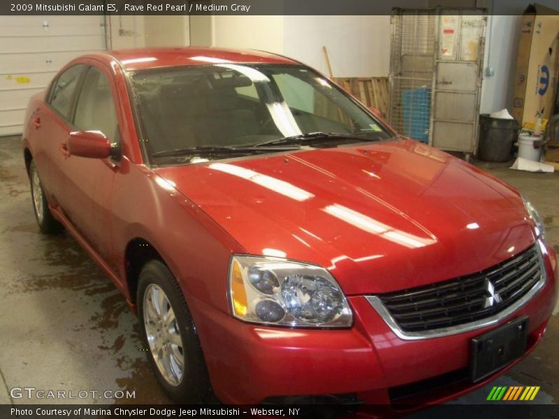 Rave Red Pearl / Medium Gray 2009 Mitsubishi Galant ES