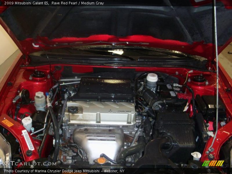 Rave Red Pearl / Medium Gray 2009 Mitsubishi Galant ES