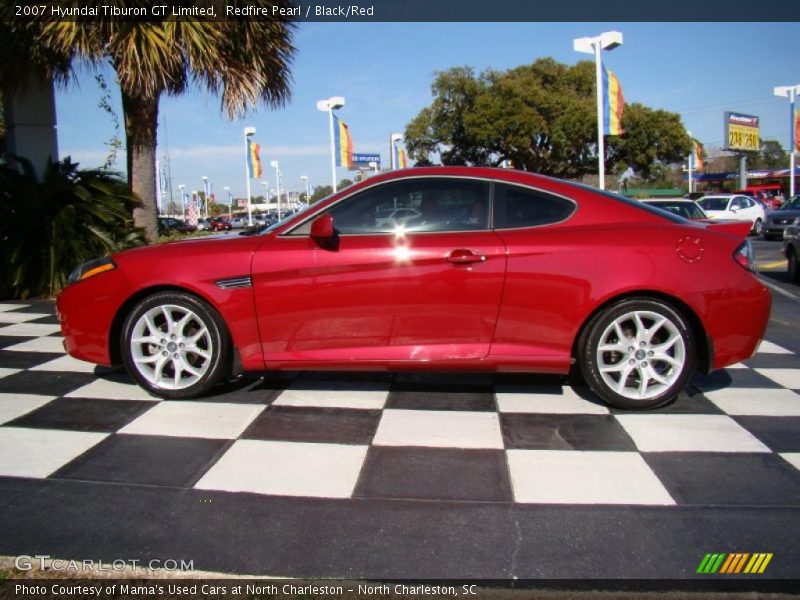 Redfire Pearl / Black/Red 2007 Hyundai Tiburon GT Limited