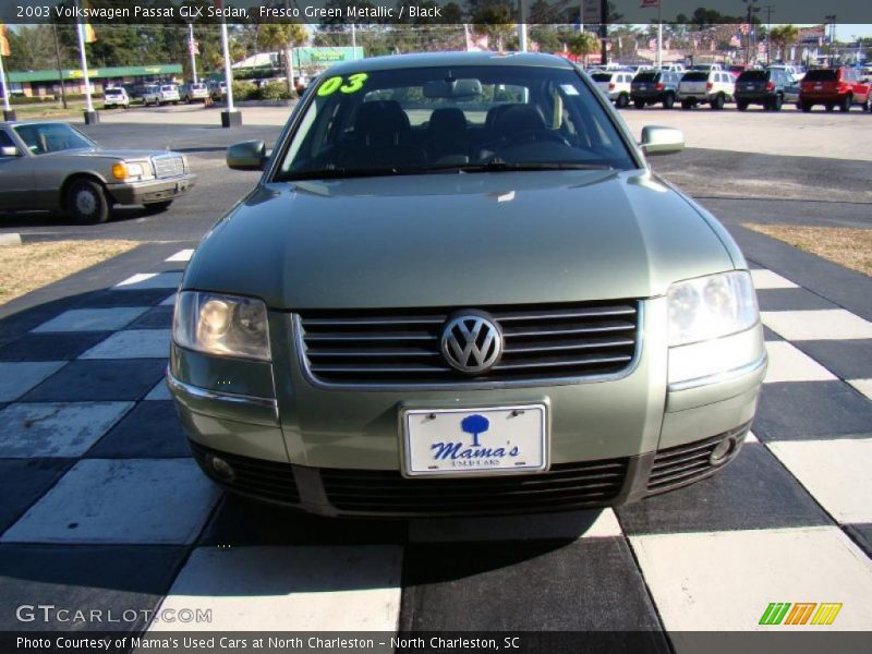 Fresco Green Metallic / Black 2003 Volkswagen Passat GLX Sedan