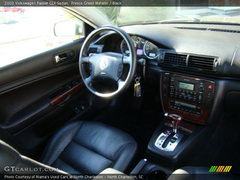 Fresco Green Metallic / Black 2003 Volkswagen Passat GLX Sedan