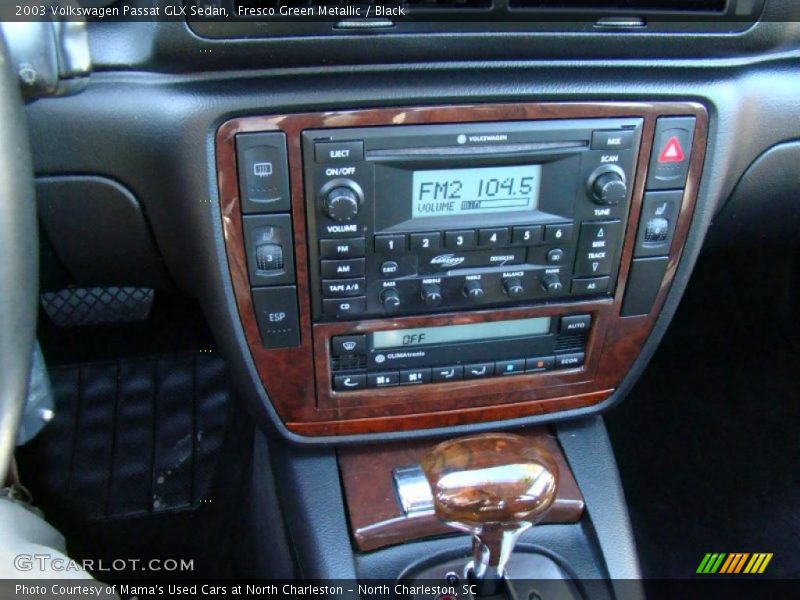 Fresco Green Metallic / Black 2003 Volkswagen Passat GLX Sedan