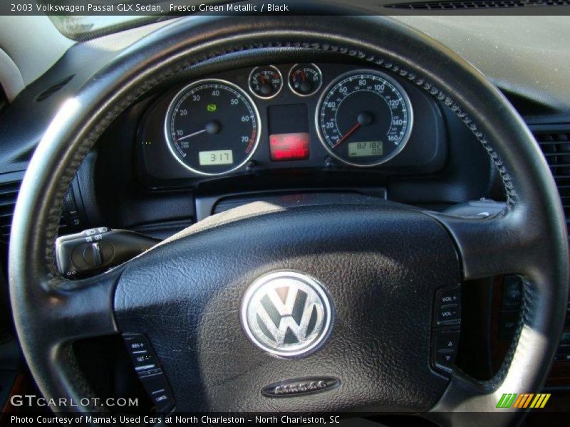 Fresco Green Metallic / Black 2003 Volkswagen Passat GLX Sedan