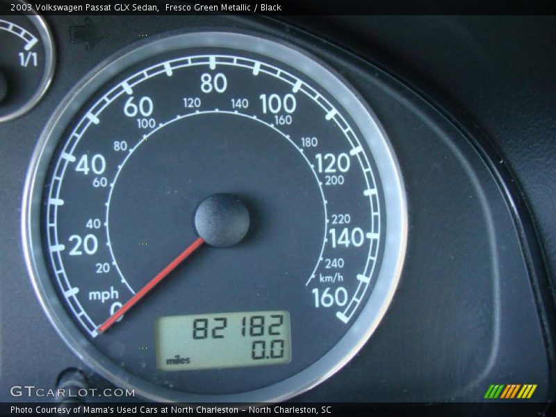 Fresco Green Metallic / Black 2003 Volkswagen Passat GLX Sedan