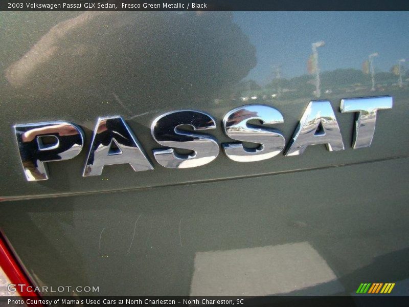 Fresco Green Metallic / Black 2003 Volkswagen Passat GLX Sedan