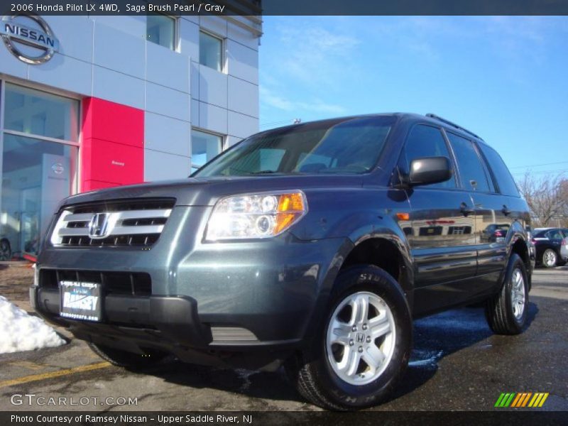 Sage Brush Pearl / Gray 2006 Honda Pilot LX 4WD