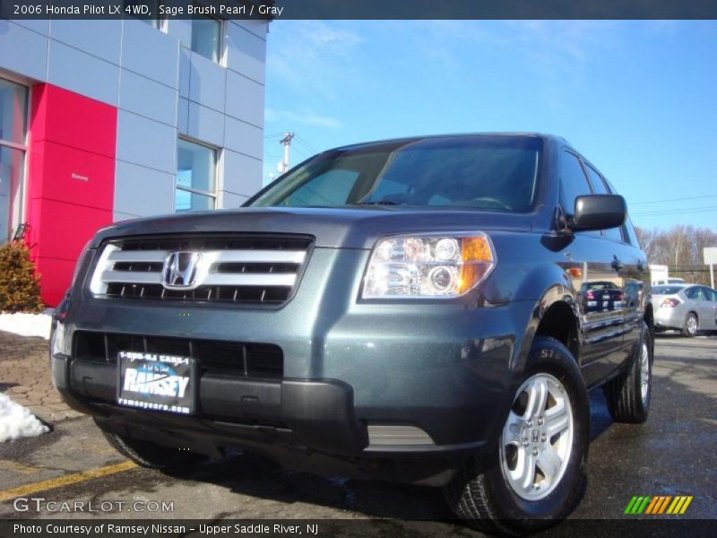 Sage Brush Pearl / Gray 2006 Honda Pilot LX 4WD
