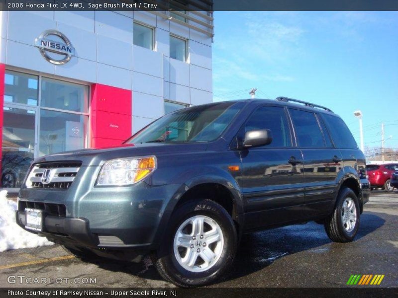 Sage Brush Pearl / Gray 2006 Honda Pilot LX 4WD