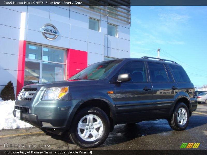 Sage Brush Pearl / Gray 2006 Honda Pilot LX 4WD